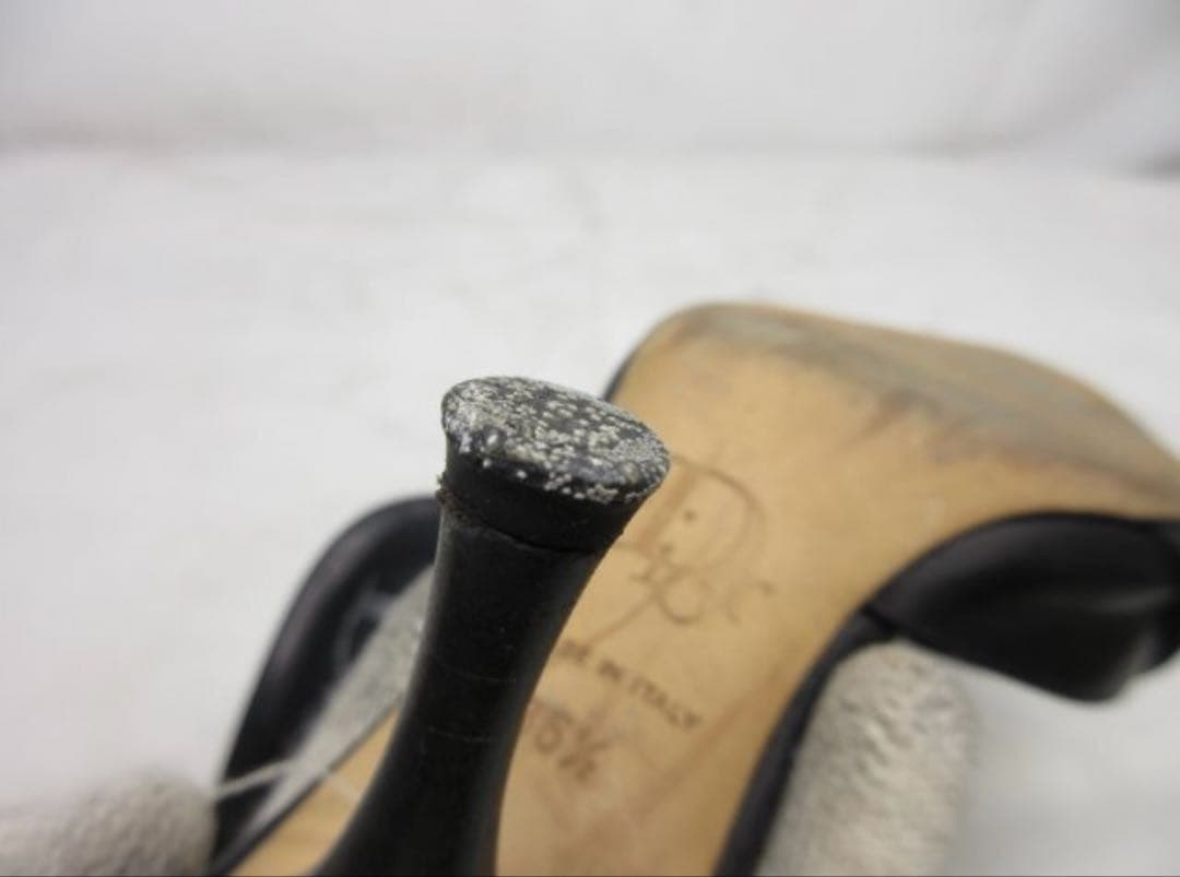 クリスチャンディオール　ミュール　ロゴ　プレート　36 1/2 ヒール　y2k