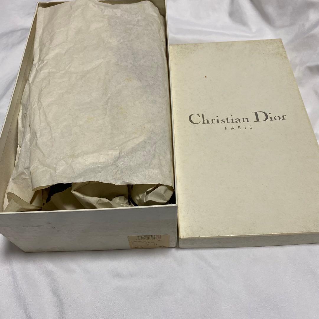 クリスチャンディオール　ミュール　ロゴ　プレート　36 1/2 ヒール　y2k