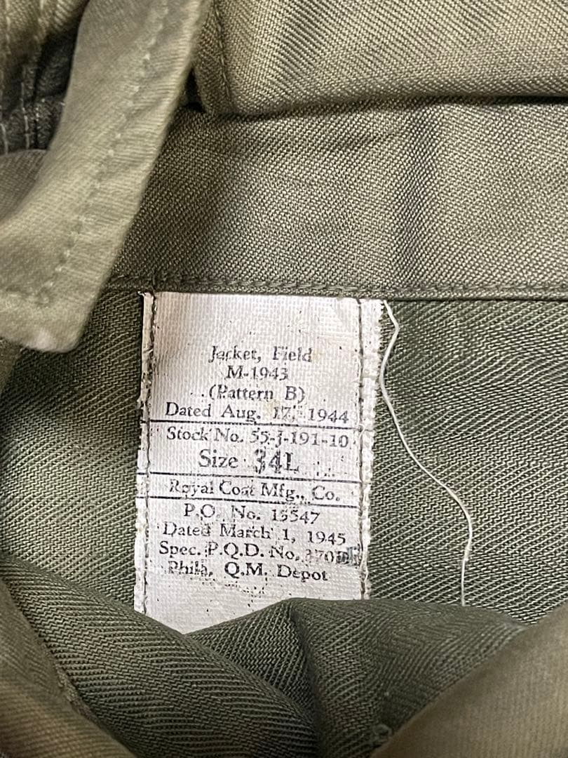 M-43 フィールドジャケット　美品　タグ残り