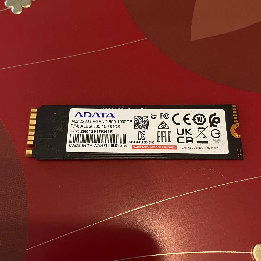 内蔵型SSD M.2 SSD NVMe ADATA LEGEND 800 1TB
