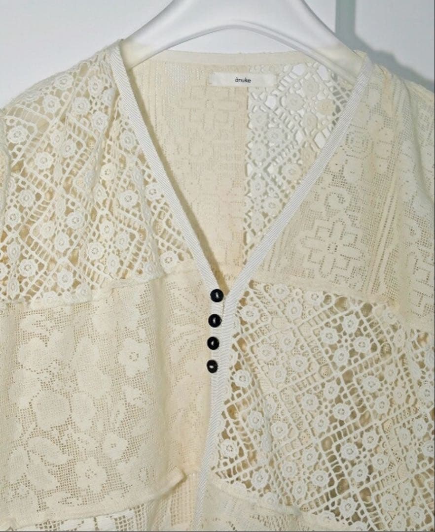 アンヌーク　anuke Patchwork Lace Cardigan