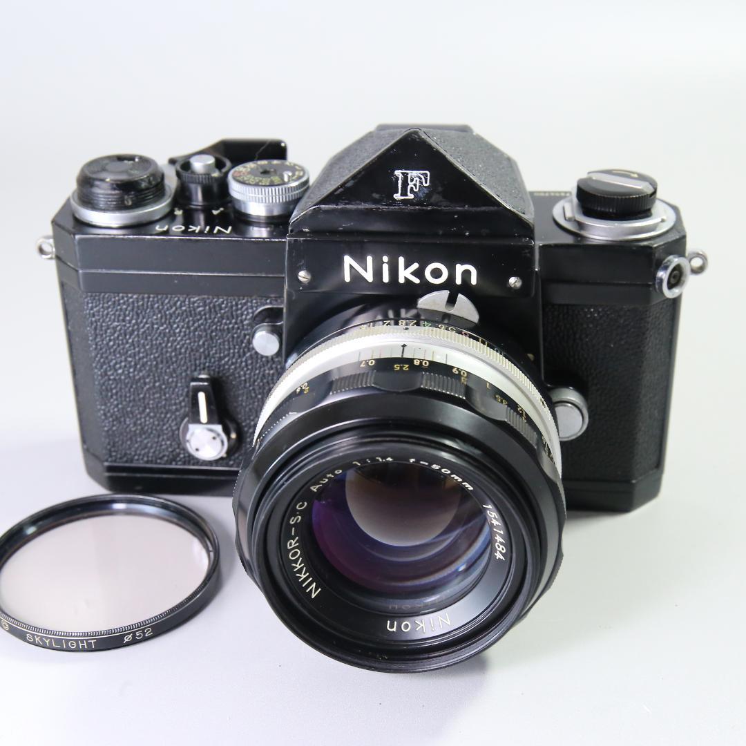 ☆完全動作☆良品 Nikon F ブラックアイレベル 50mmＦ1.4＃226