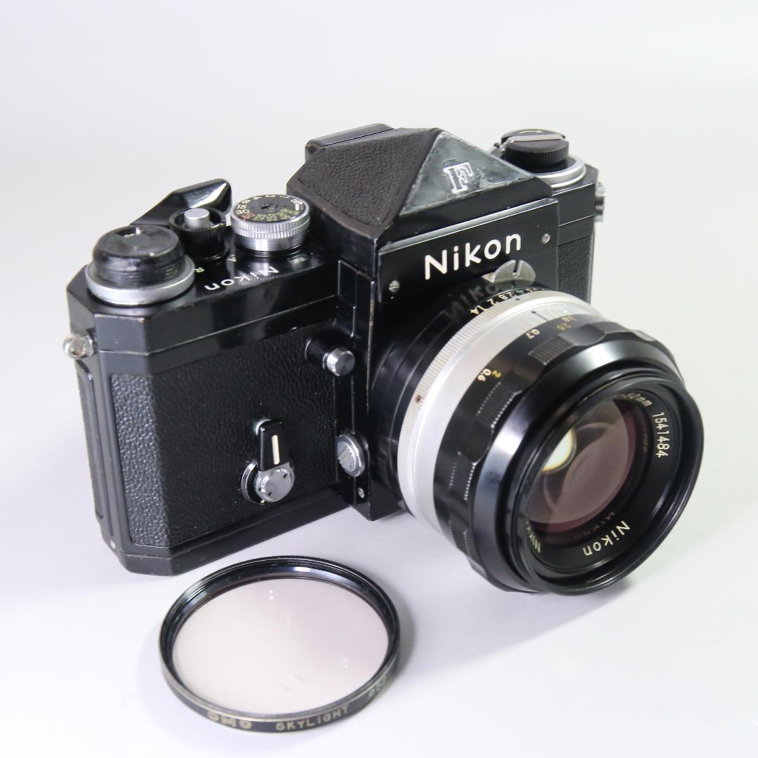 ☆完全動作☆良品 Nikon F ブラックアイレベル 50mmＦ1.4＃226