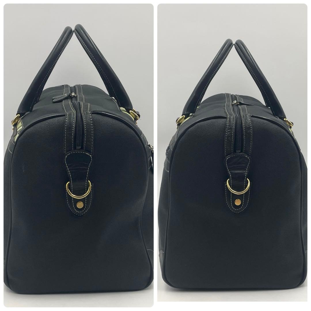 バーバリーゴルフ ボストンバッグ ノバチェック 2way 大容量 ブラック