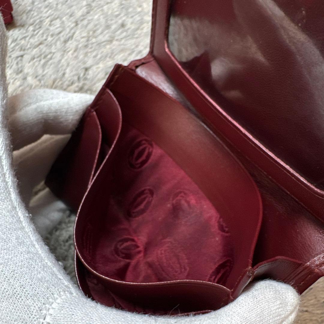 Cartier カルティエ 名刺入れ カードケース パスケース ボルドー