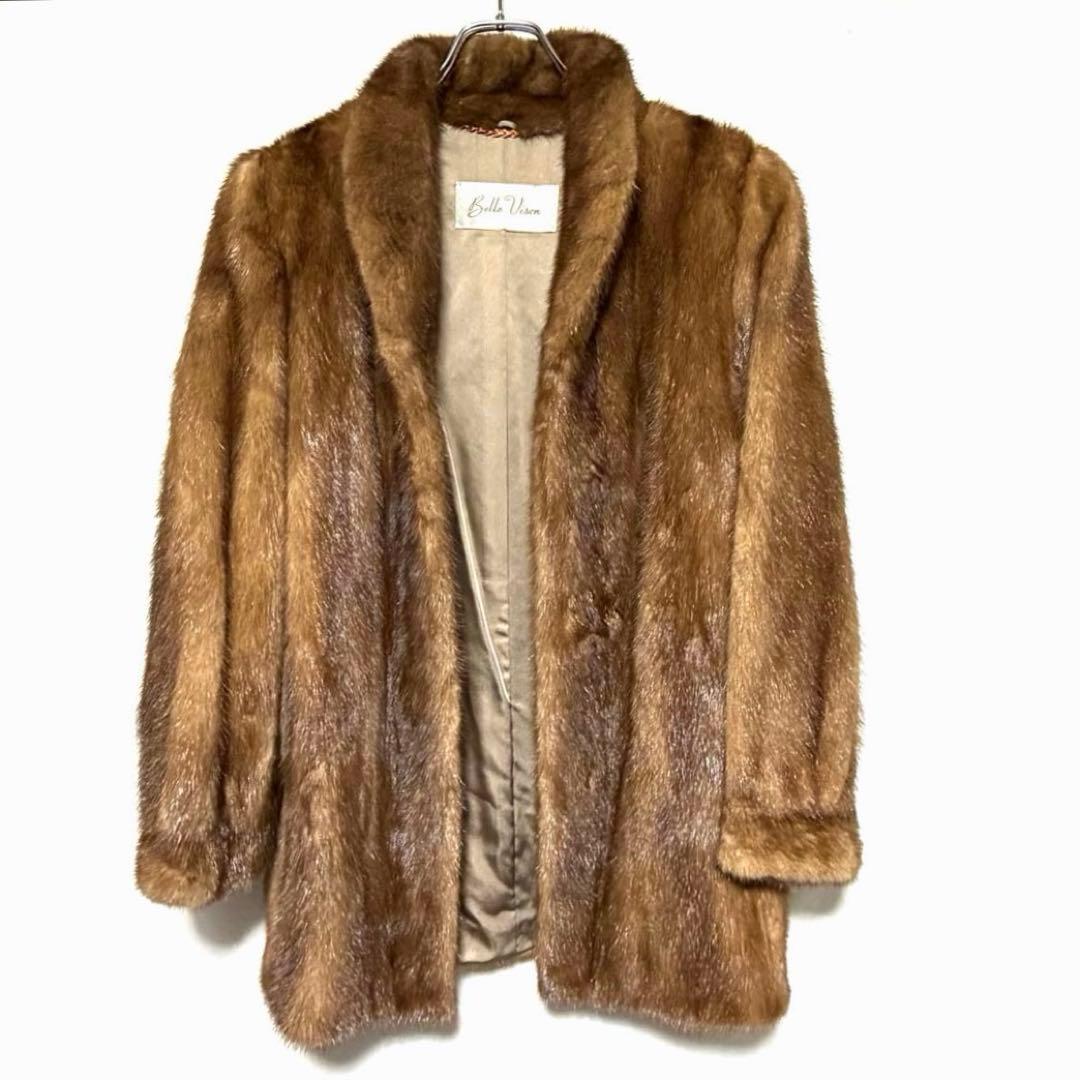 Belle Viaon SAGA MINK デミバフミンク ファーコート 本毛皮