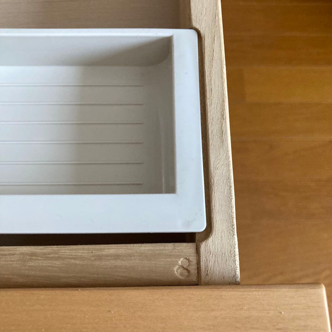 【イトーキ】学習机　袖机 レベルアップサイドワゴン ライトブラウン　可動式天板