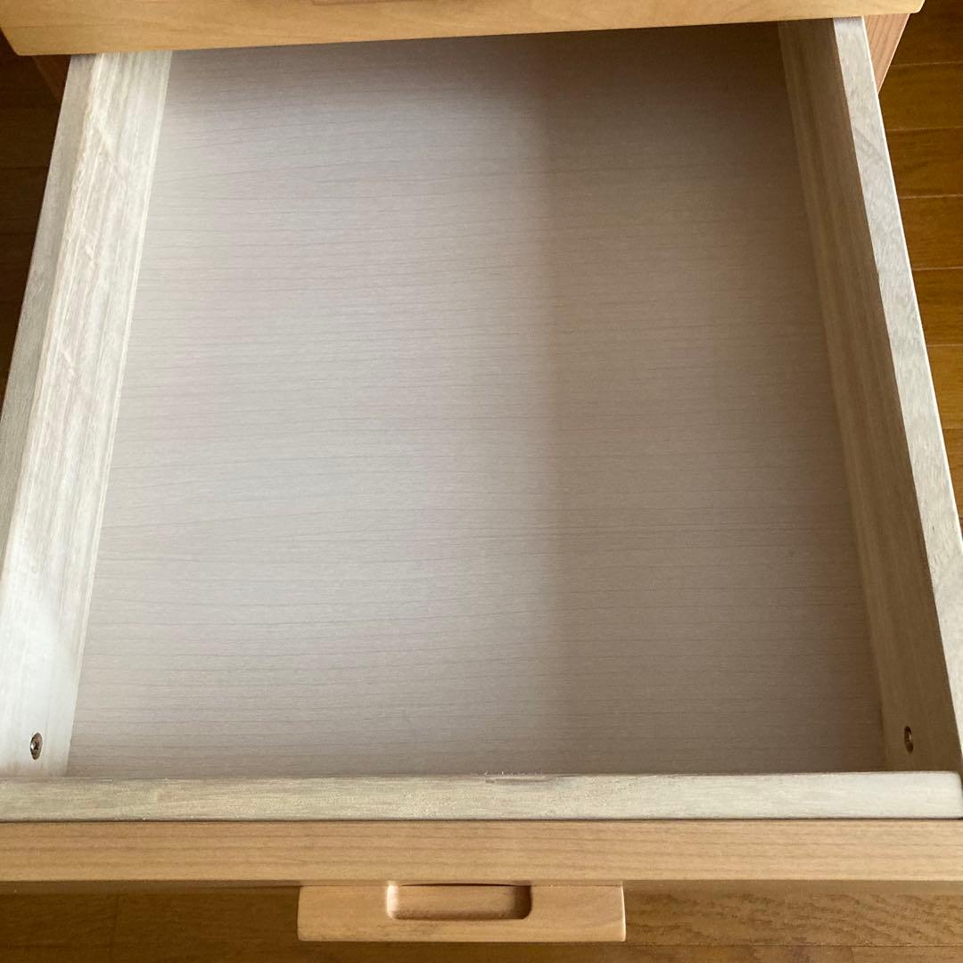 【イトーキ】学習机　袖机 レベルアップサイドワゴン ライトブラウン　可動式天板