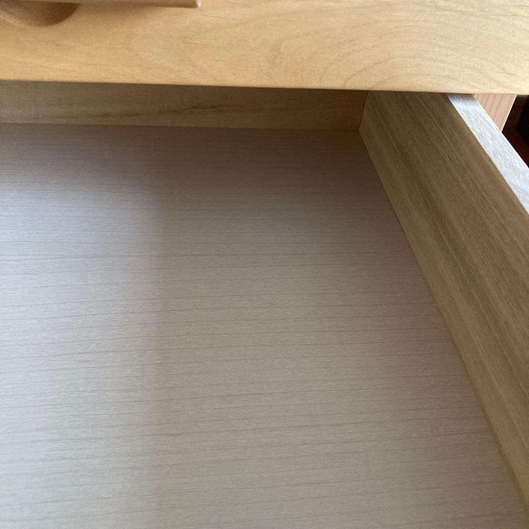 【イトーキ】学習机　袖机 レベルアップサイドワゴン ライトブラウン　可動式天板