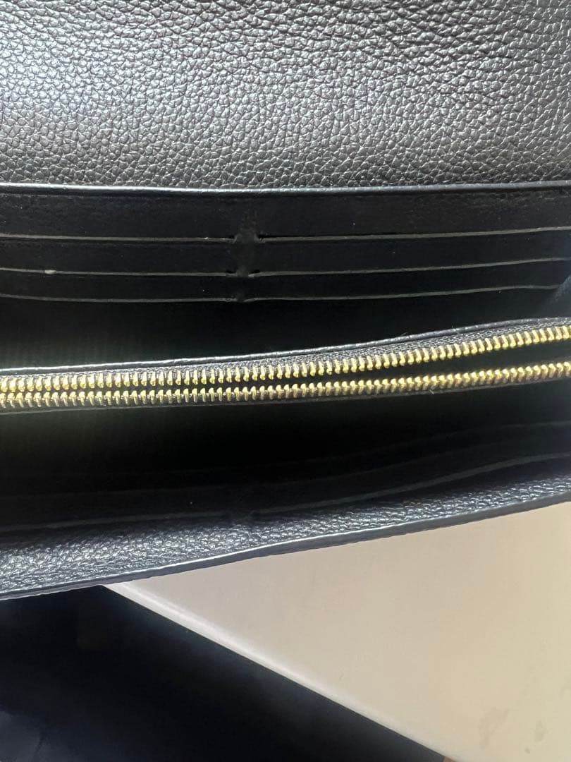 LOUIS VUITTON ブラックレザー 長財布