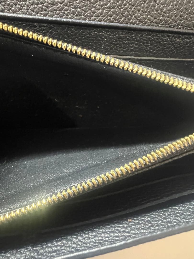 LOUIS VUITTON ブラックレザー 長財布