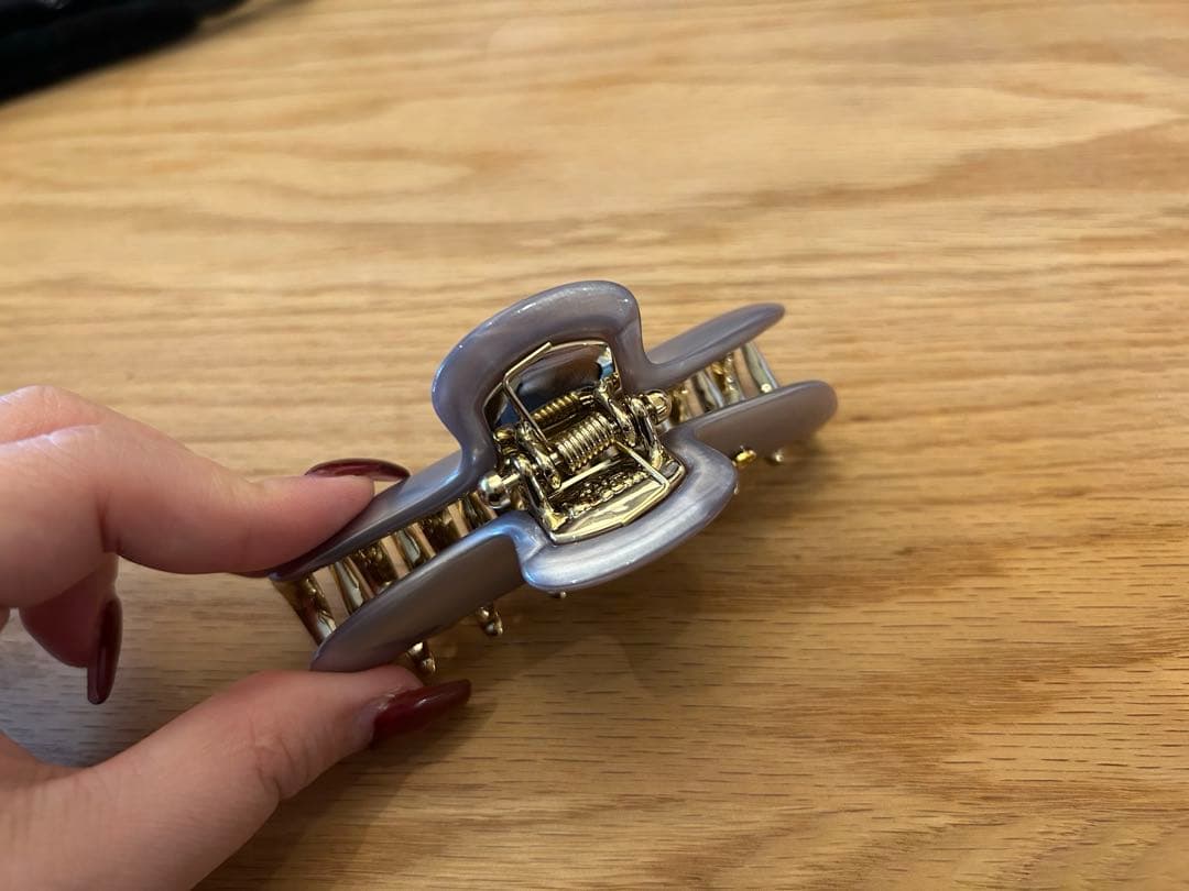 塗装ハゲなし★ACCA アッカ　バービークリップ　Lサイズ　ライトグレー