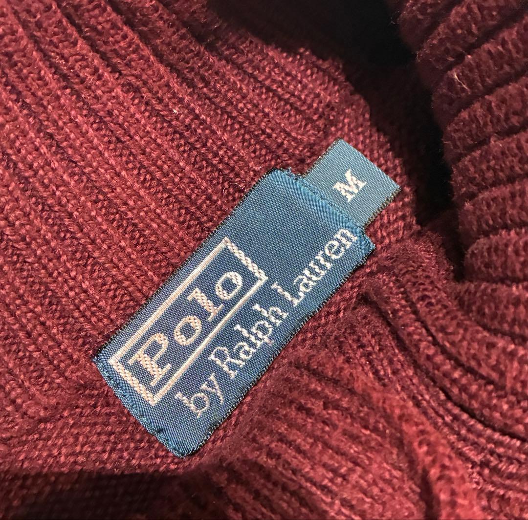 美品! 90’s Ralph Lauren コットンニット ハーフジップ