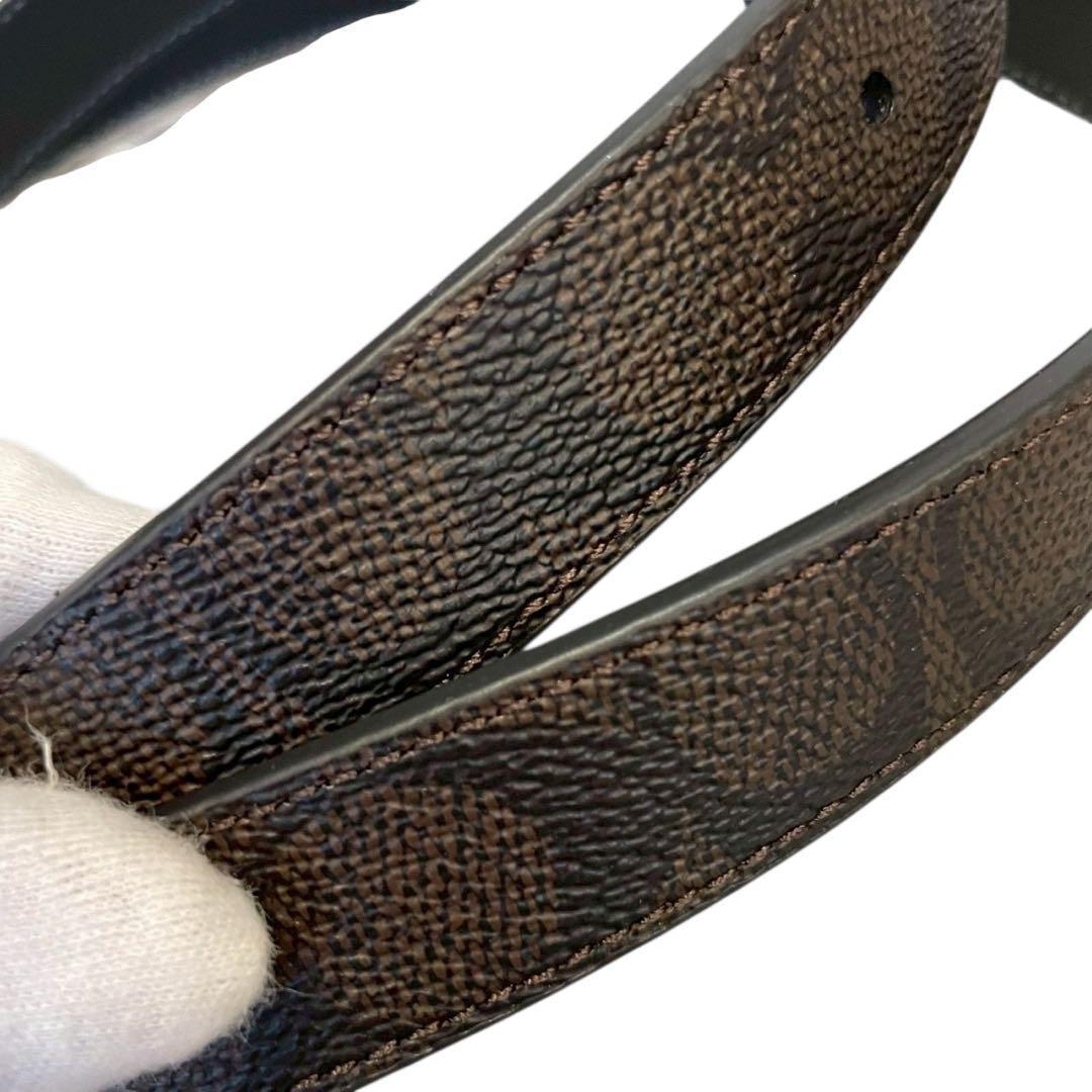 【新品】COACH コーチ リバーシブルベルト シグネチャーバックル ブラウン