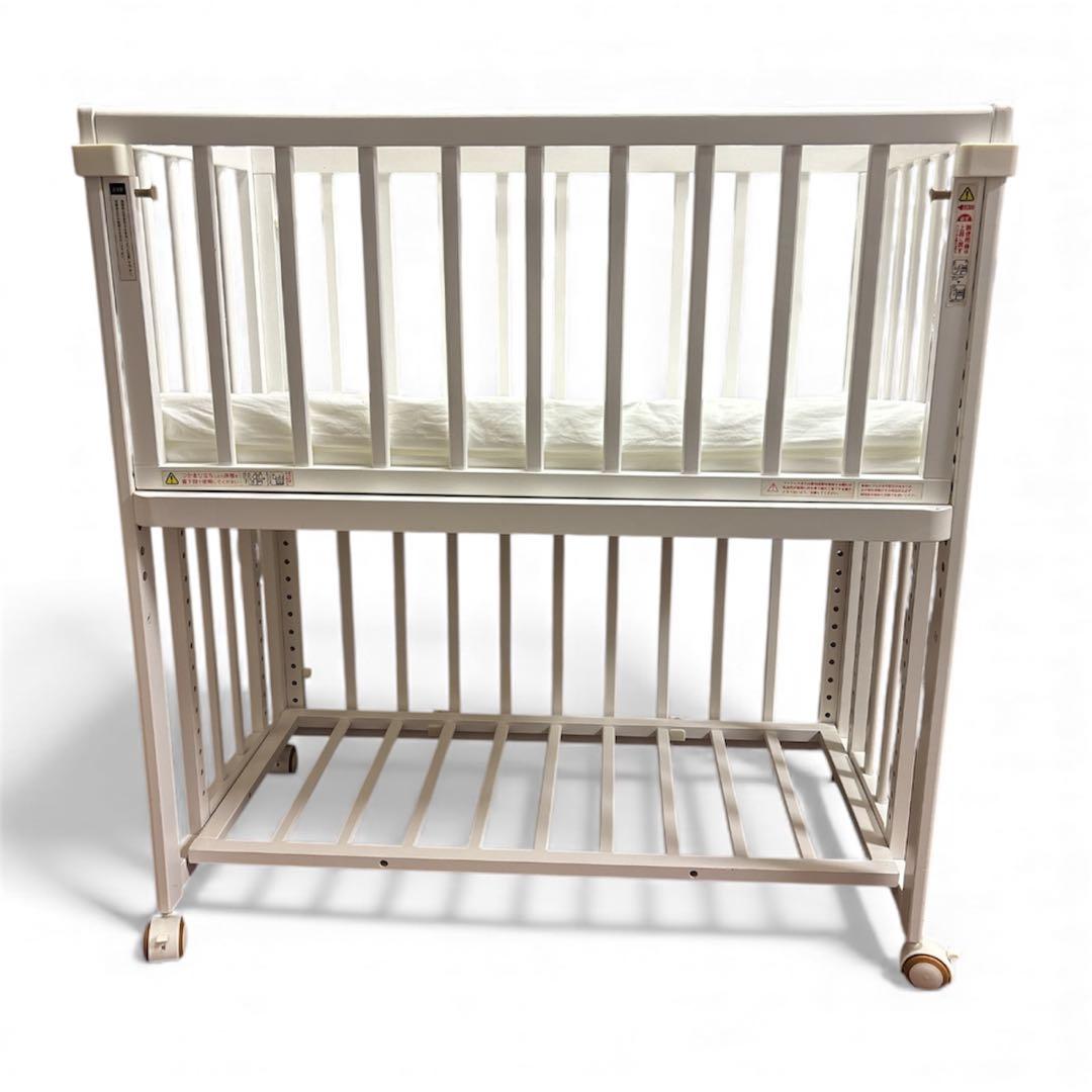 【美品】大和屋 そいねーる ロング ベビーベッド マットレス付 新生児 添い寝