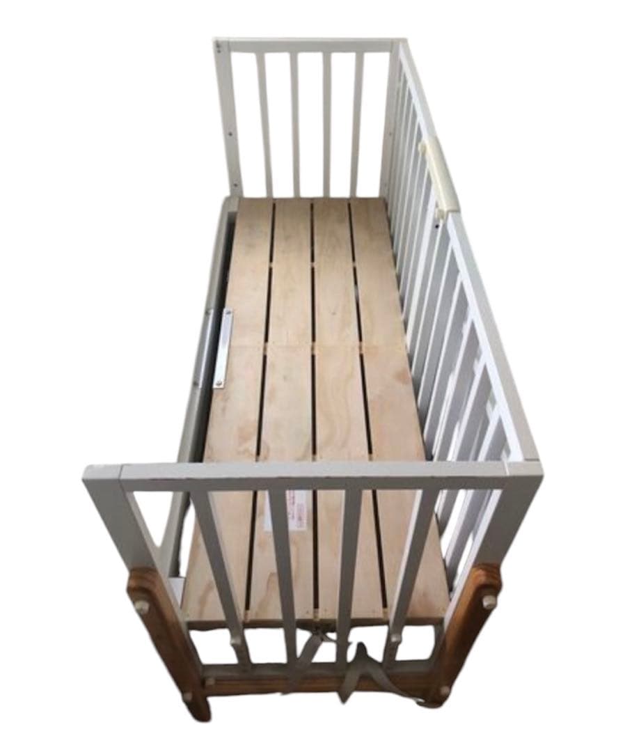 【良品】大和屋 ベビーベッド そいねーるⅢ ホワイト