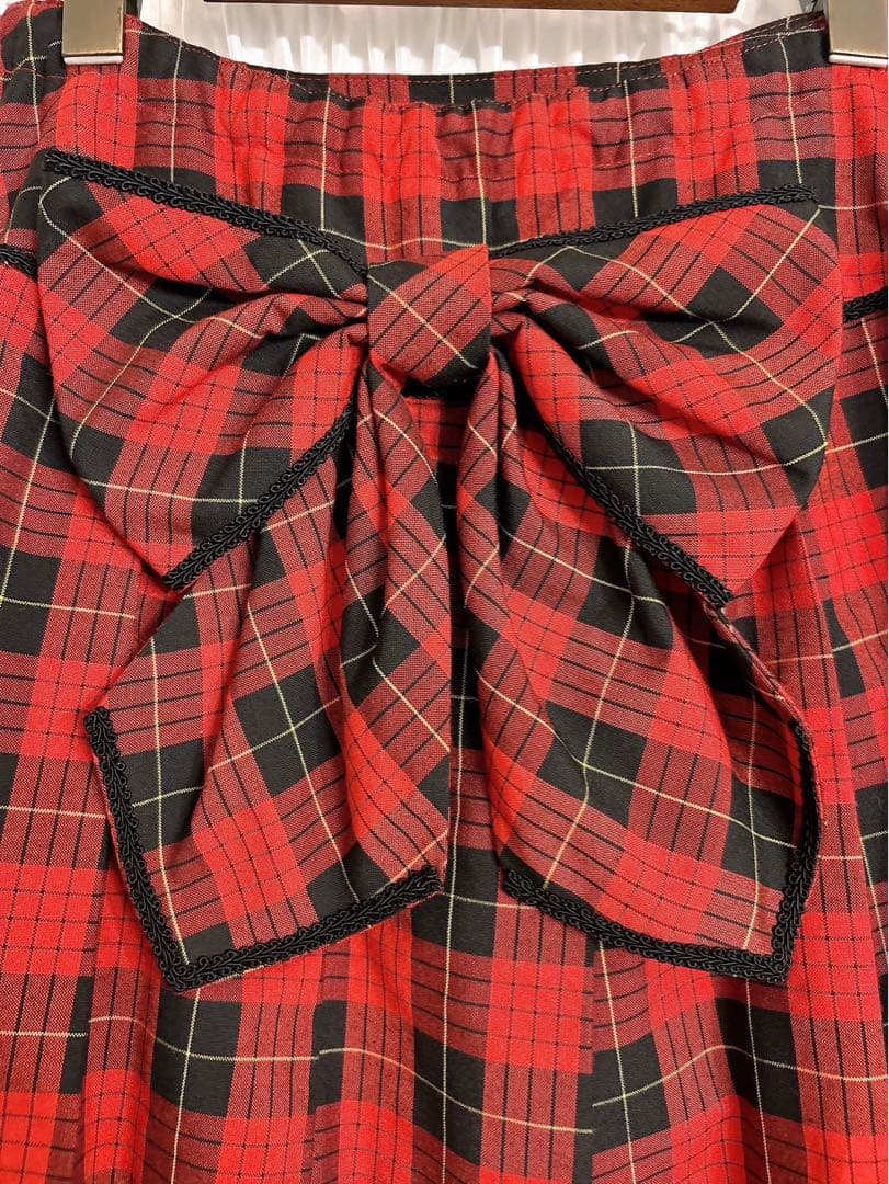 アンジェリックプリティ タータンチェックスカート＋リボンクリップセット