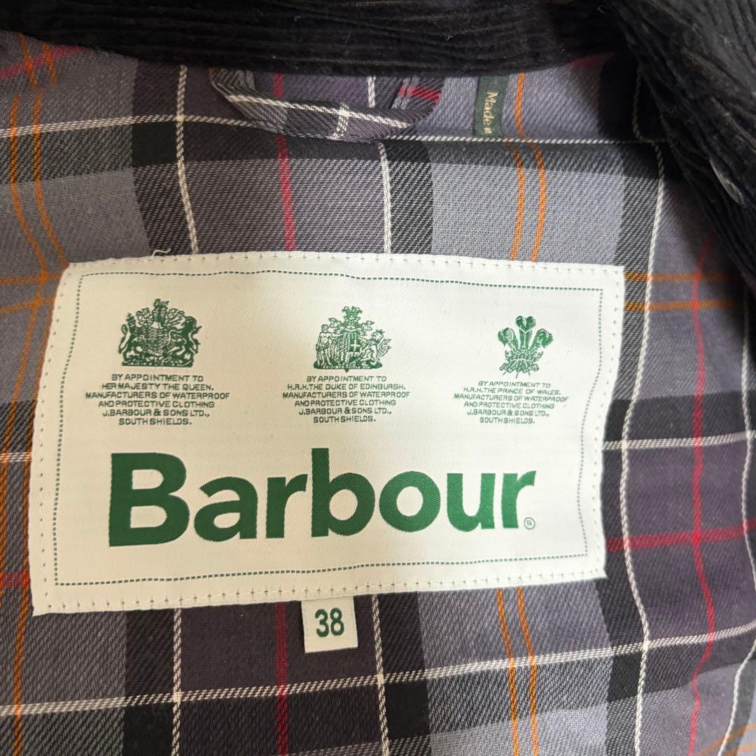 バブアー オーバーサイズ ワックス ビデイル ブラック