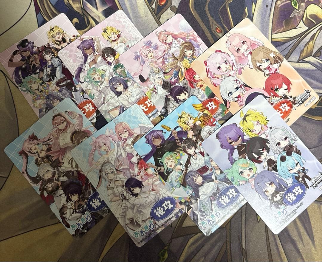 ヴァイスシュヴァルツ あおぎり高校 RR以下4コン 先攻後攻マーカー付き