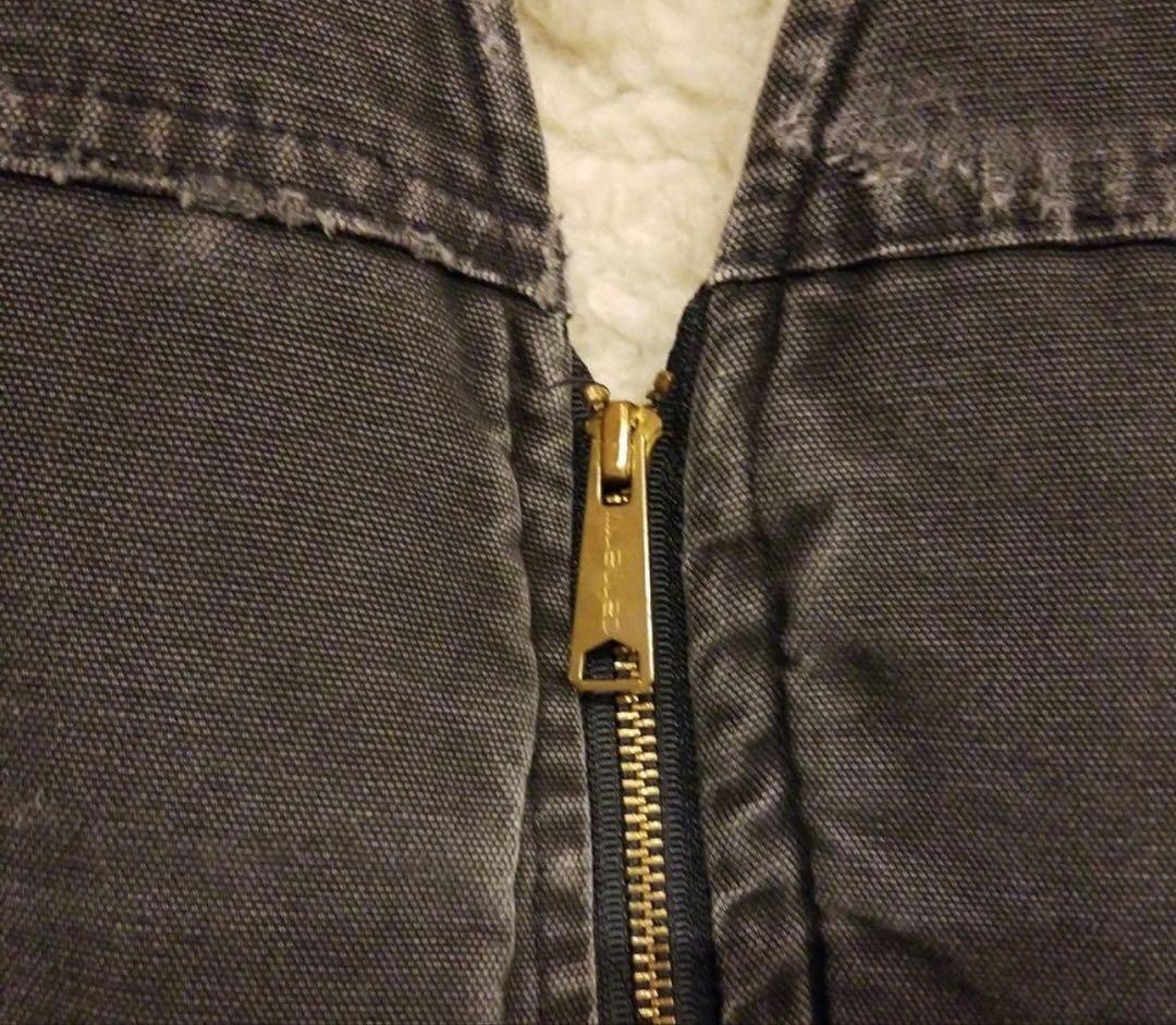 90s カーハートCarhartt　ダックベスト　ブラック　フェード