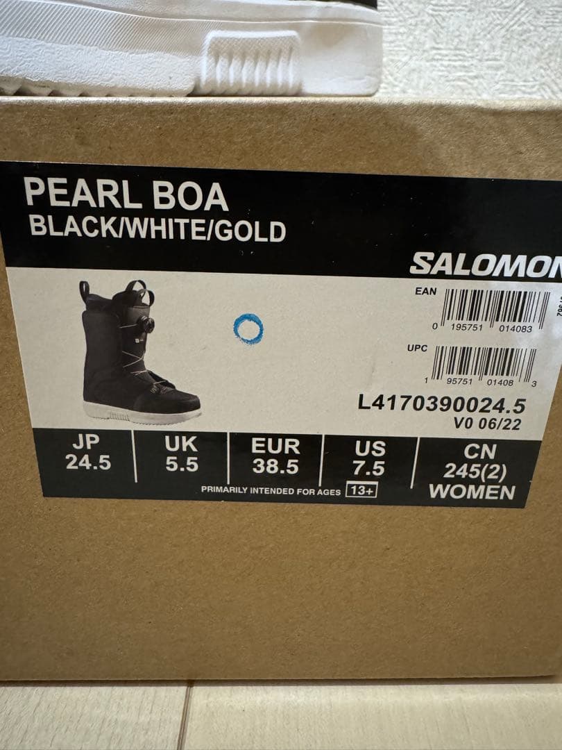 SALOMON PEARL BOA 22-23年モデルブラック/24.5