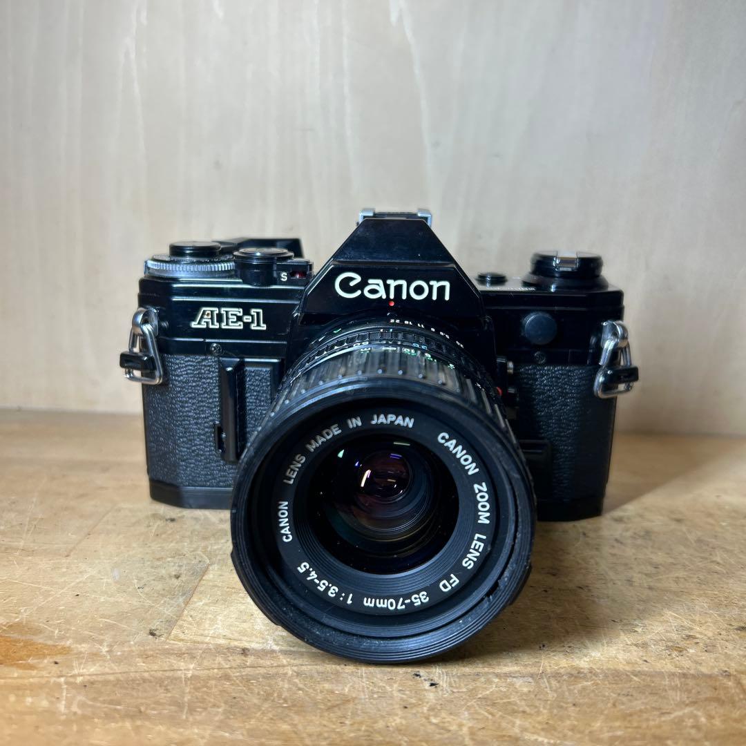 Canon AE-1 +FD35-70 f3.5-4.5 鳴きなし完動美品