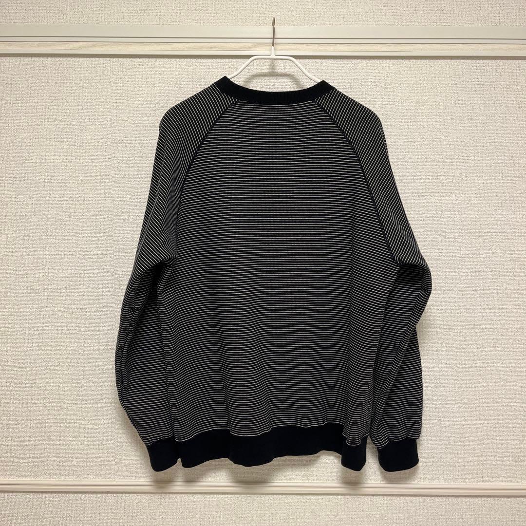 トップス 24AW ENNOY BORDER CREW NECK SWEAT BLACK