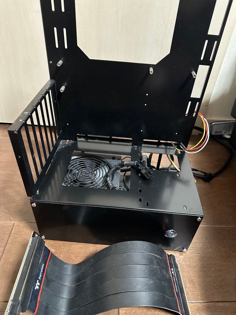 長尾製作所 atx対応オープンフレームケース 電源 ライザーケーブル付き