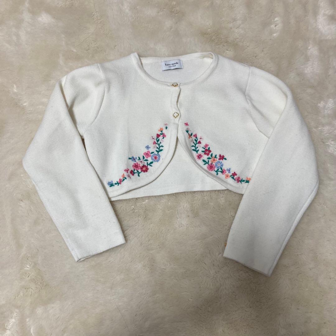 kate spade フォーマル花柄刺繍ドレス&カーディガン・ボレロセット