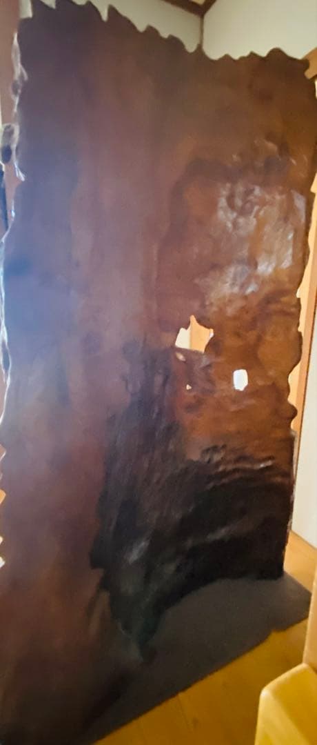 木製 衝立 鶴と松のモチーフ