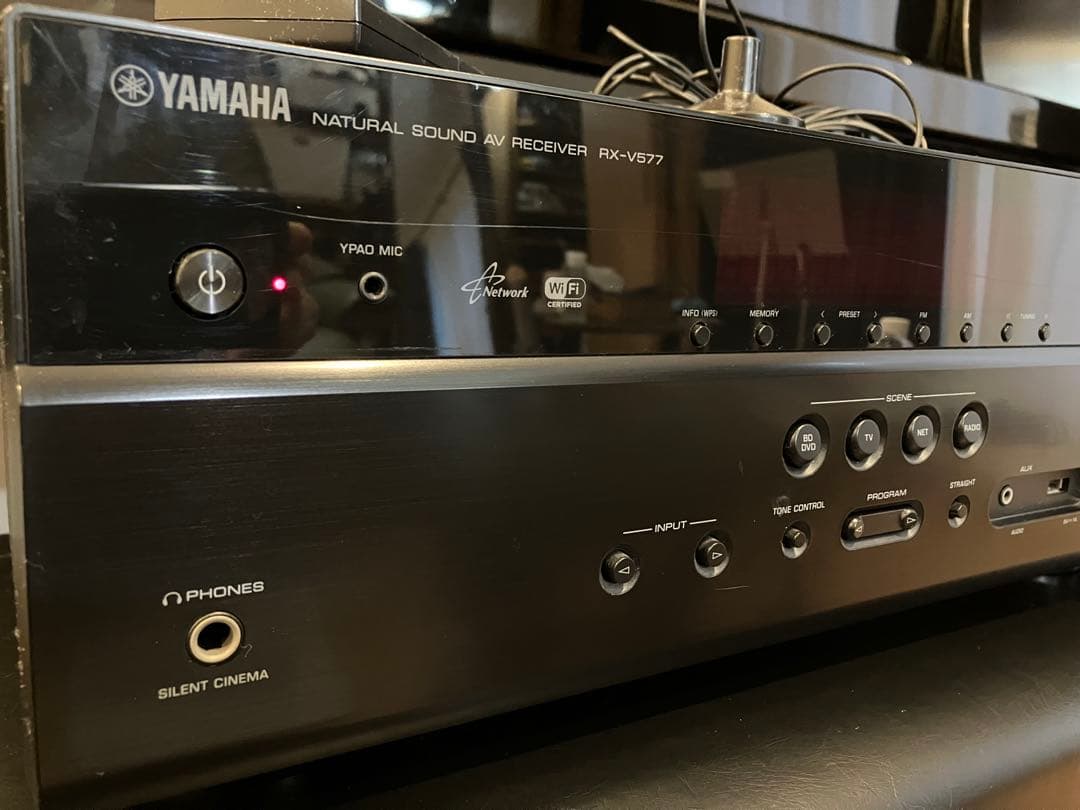 ヤマハ7.1ch アンプRX-V577(B) リモコン、キャリブレマイク付き