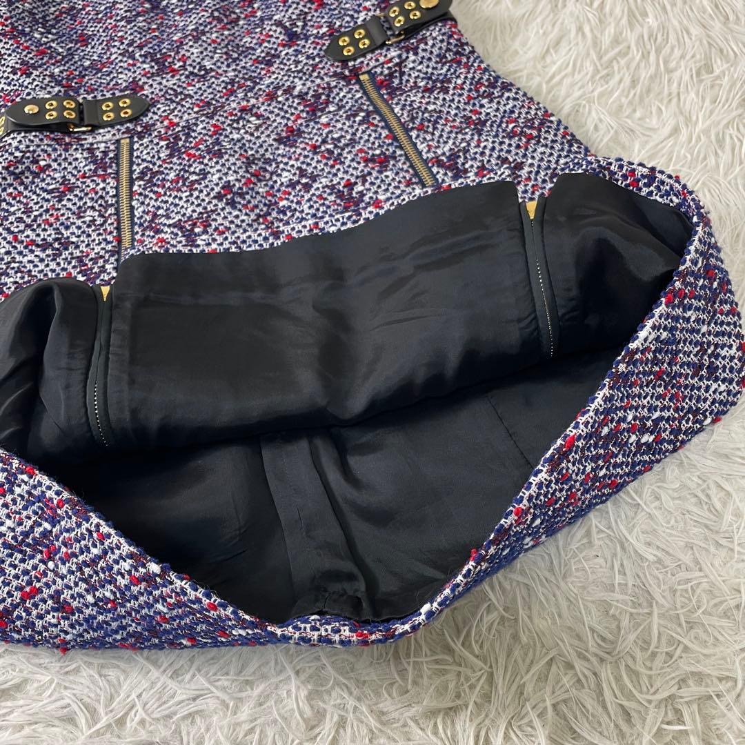 ルイヴィトン　ツイードワンピース　牛革ベルト　門りょう　ひめか着用