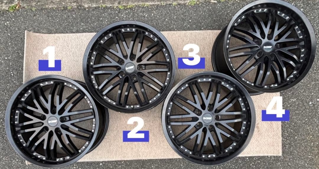 DCENTI RSW20 19in 8J+45 114.3-5H ホイール4本