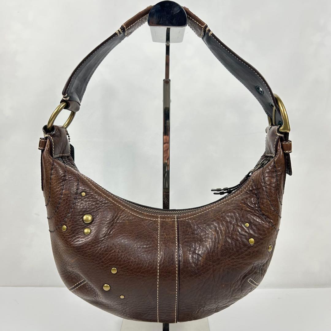 バッグ Coach Mia Studded Hobo Shoulder Bag