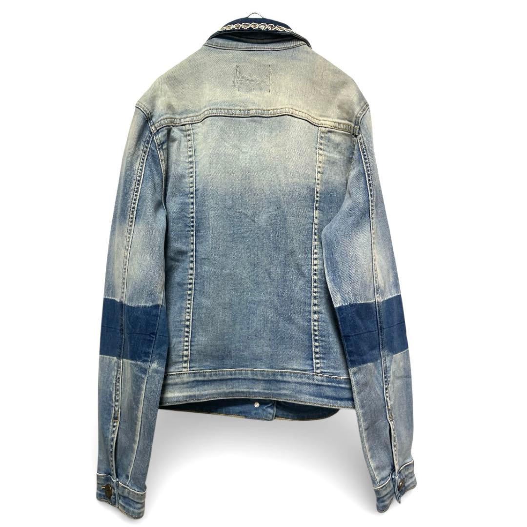 デシグアル　デニムジャケット　Gジャン　ファー　刺繍　ラメ　40