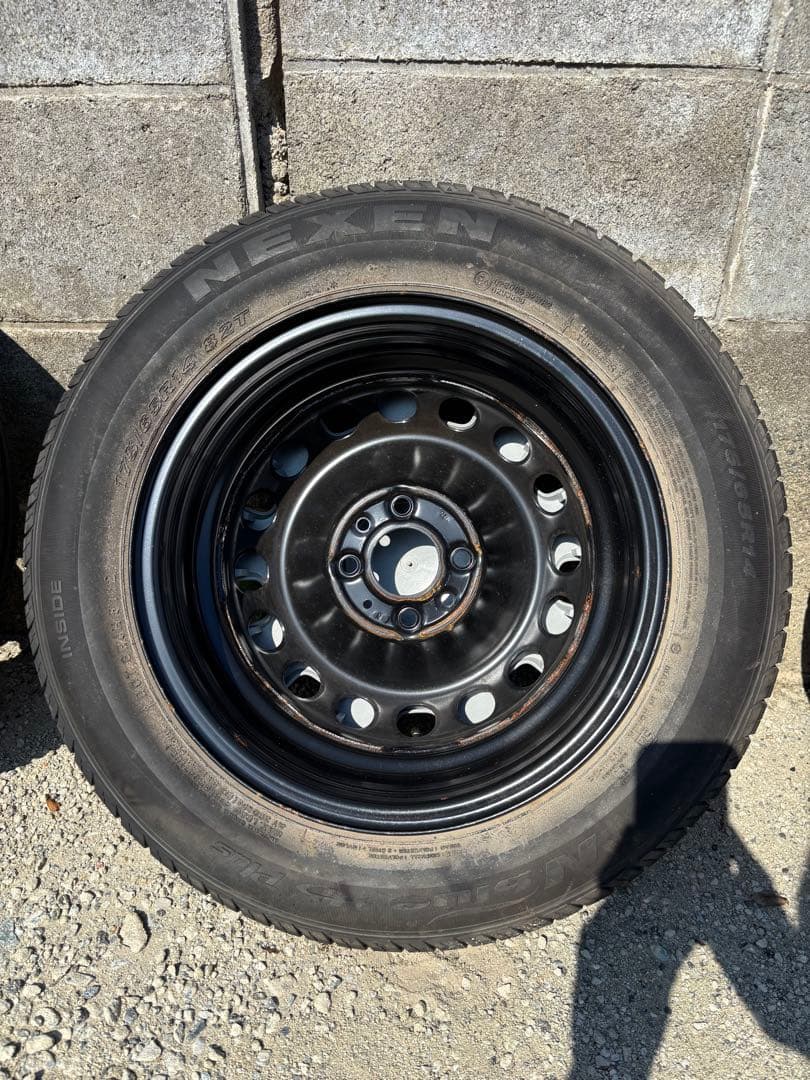 【交渉可】フィアット500タイヤ付きホイール/175/65R14/ノーマルタイヤ