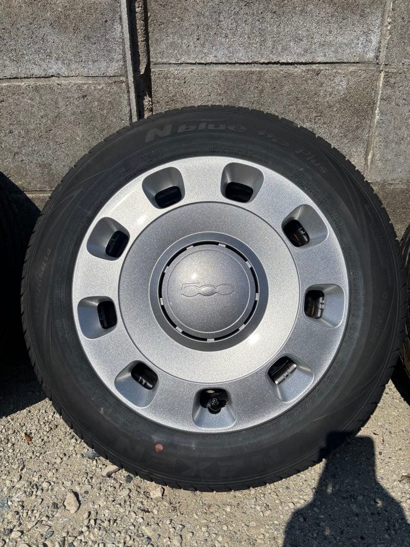 【交渉可】フィアット500タイヤ付きホイール/175/65R14/ノーマルタイヤ