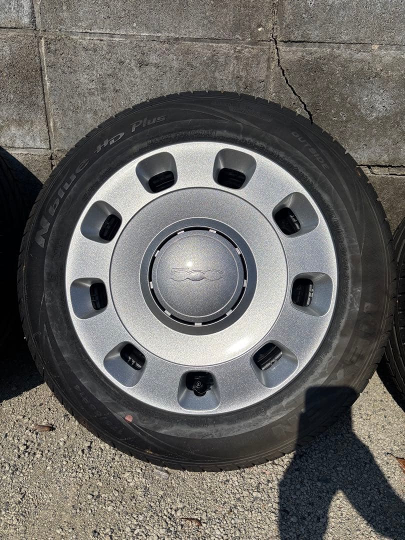 【交渉可】フィアット500タイヤ付きホイール/175/65R14/ノーマルタイヤ
