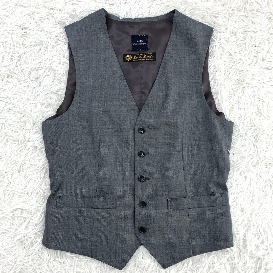 美品　ロロピアーナ　ミツミネ　スーツ　セットアップ　AB4 3ピース　ストライプ