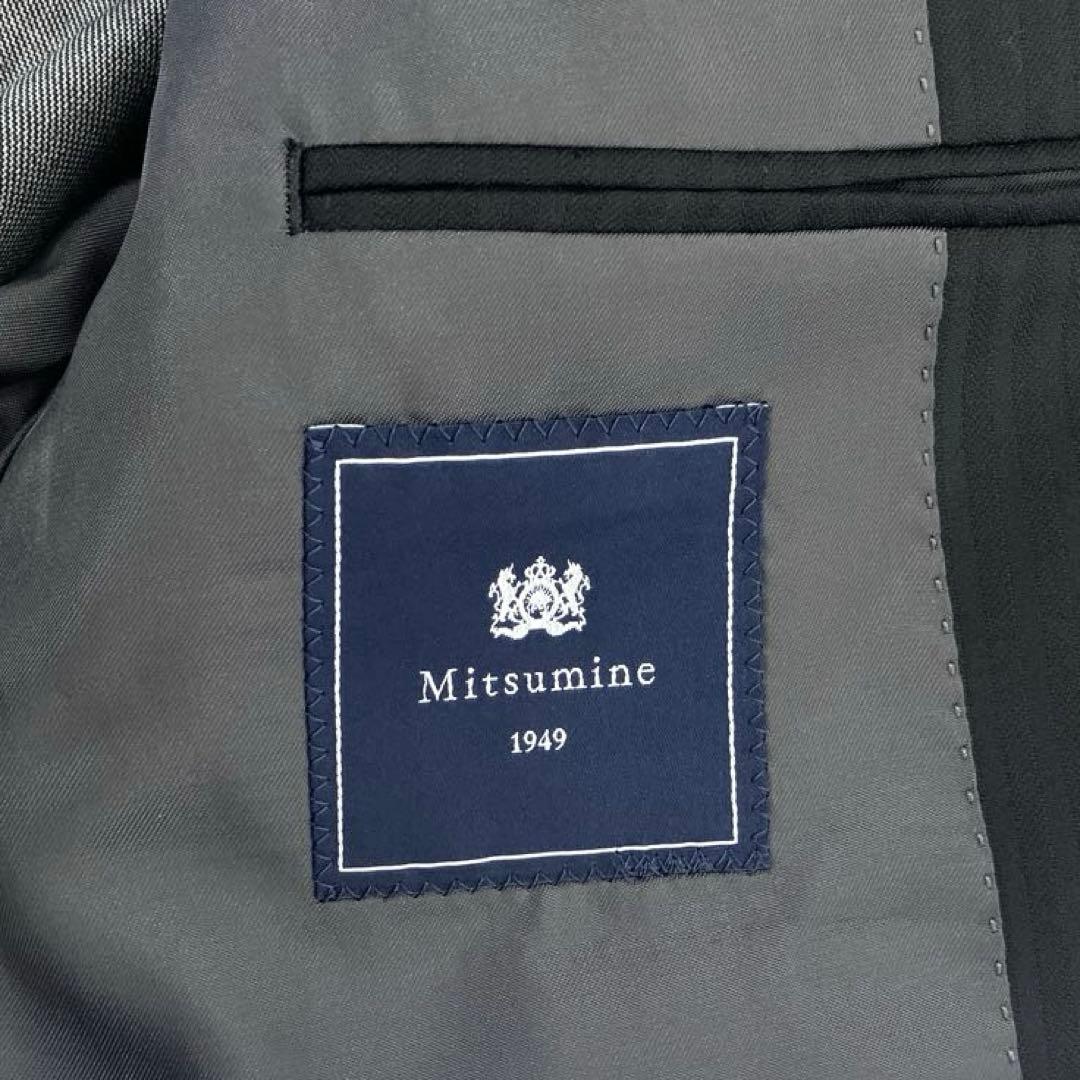 美品　ロロピアーナ　ミツミネ　スーツ　セットアップ　AB4 3ピース　ストライプ