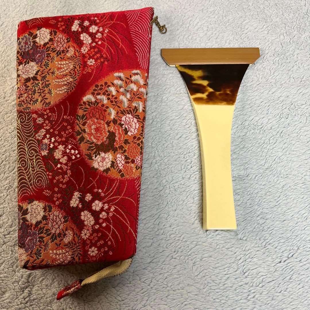 三味線バチ 本鼈甲　ケース付き