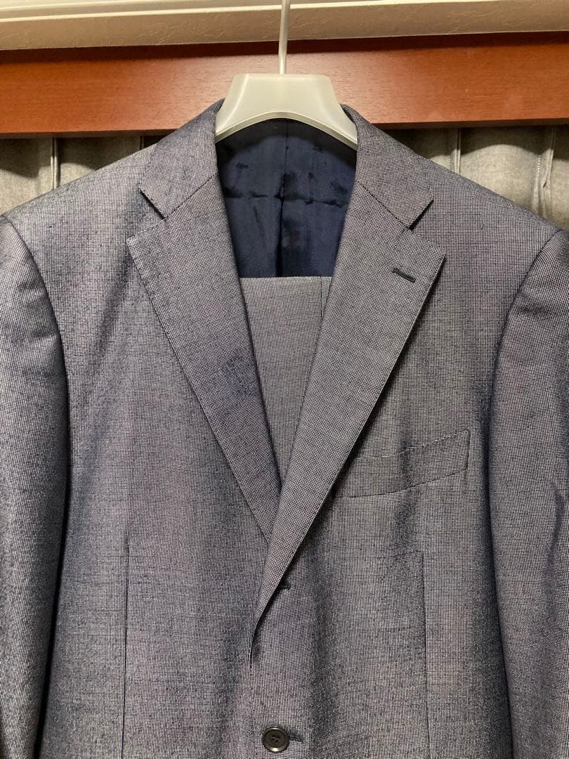 T*s様 RING JACKET スーツ　46 ネイビーグレー