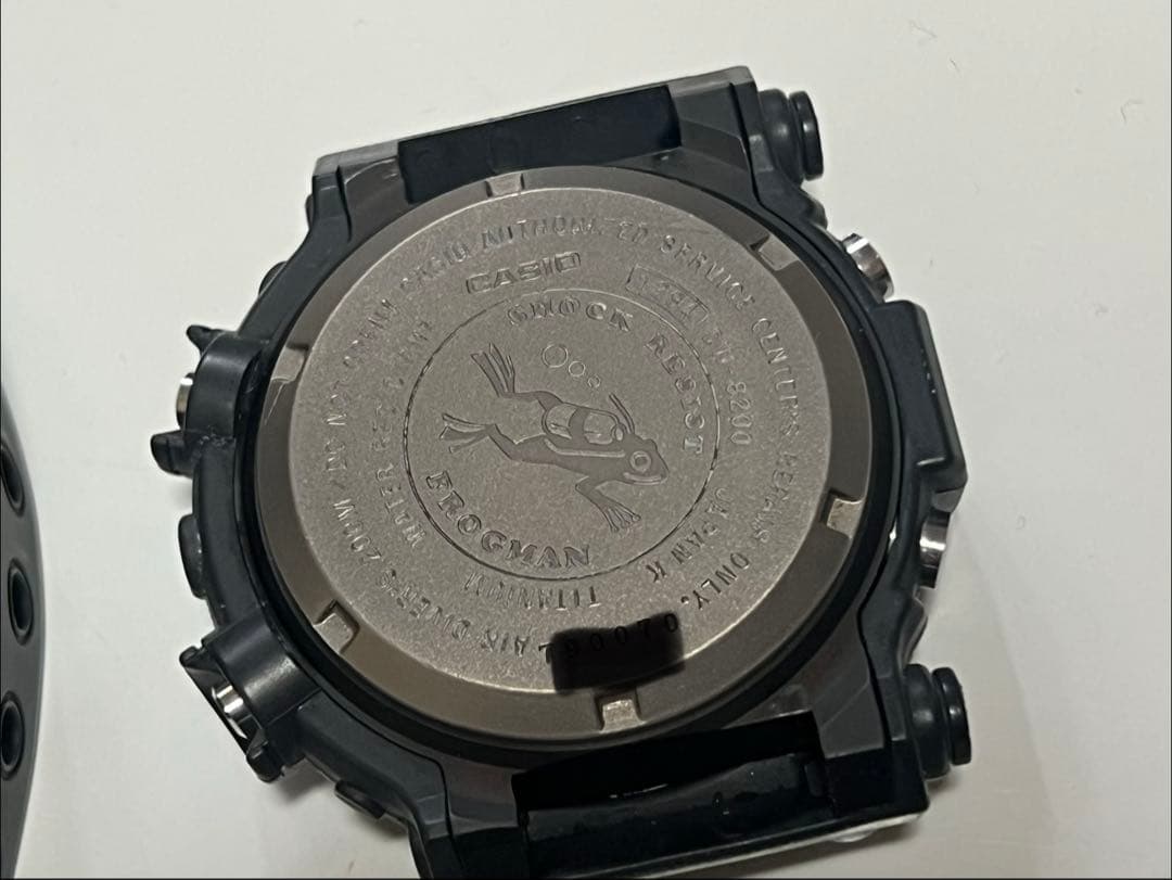 G-SHOCK DW-8200Z FROGMAN メンインブラック 潜水蛙EL