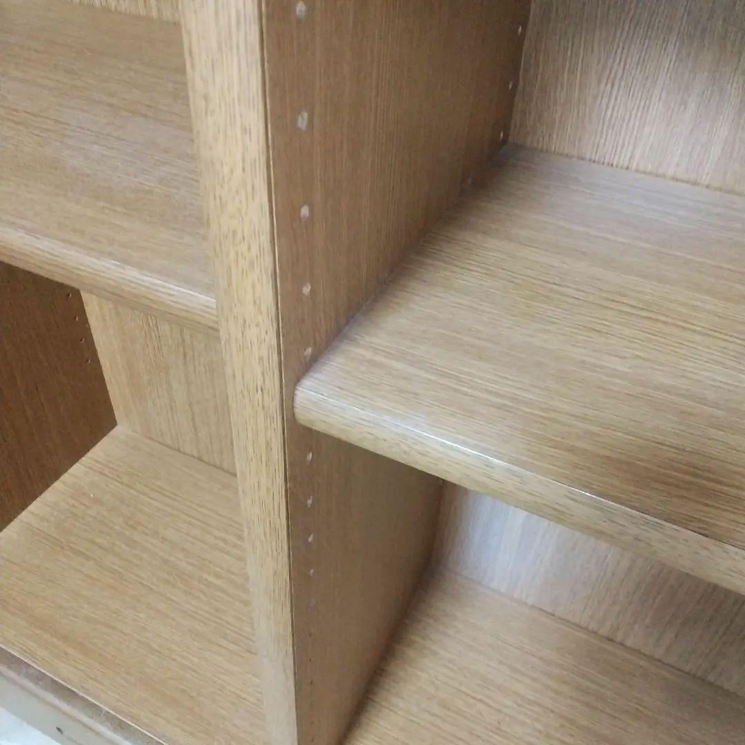 大きい本棚①　木製　ダークブラウン　幅90cm　高224cm　１個　　匿名配送