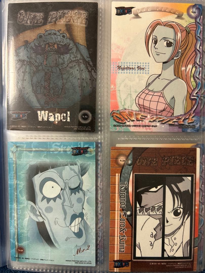 ワンピース エッチングカード　ゾロ　ビビ　Mr2 ボンクレー　クイナ　ワポル