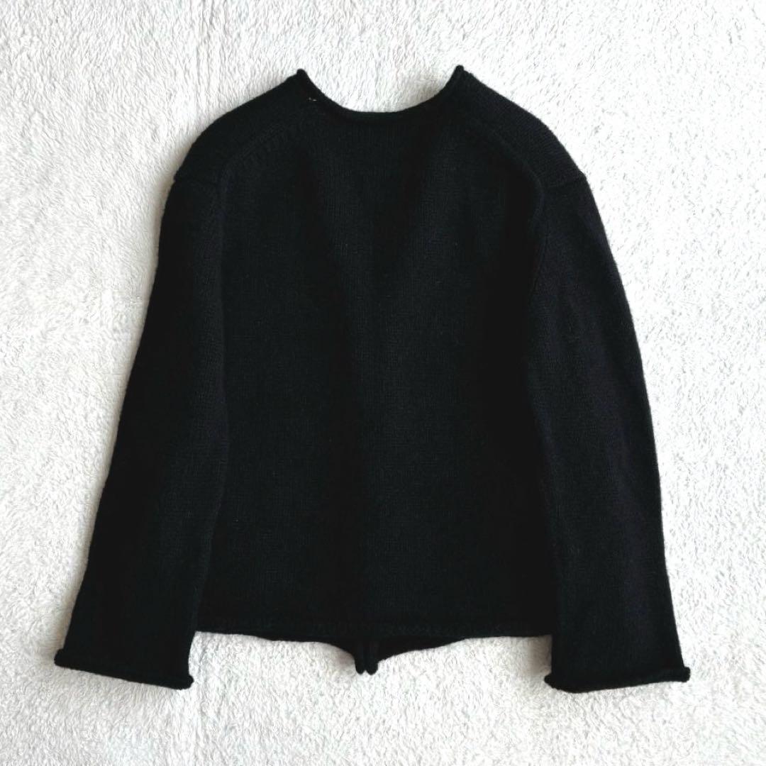 美品 ランフランセダンタン Degas ドガ 黒 ニット カーディガン 日本製