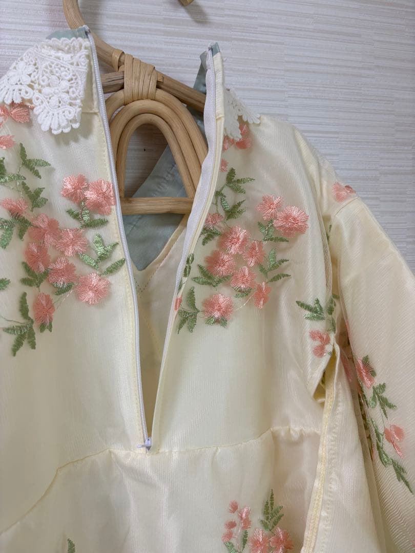 七五三　キャサリンコテージ　着物　桜色×ホワイト　100サイズ