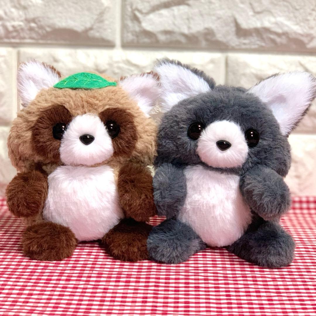 【ゆ♡様】 たぬきさん ＆ きつねさん 着ぐるみコスチューム ぬい服