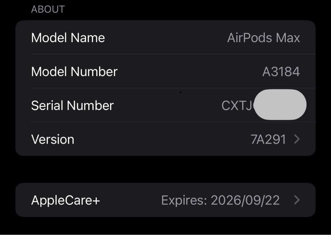 Apple care +おまけ+AirPods MAX ミッドナイト usb-c