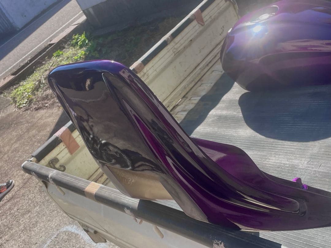 XJR400R 外装セット　キャンディーパープル　塗りたて　美品　アウトバーン